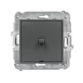 Mechanizm łącznika krzyżowego w stylu amerykańskim bez piktogramu Karlik seria ICON 28IWPUS-6.1 kolor grafitowy mat