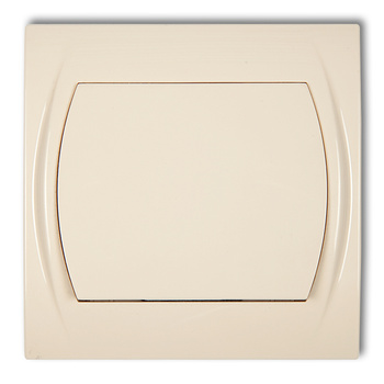 Łącznik krzyżowy bez piktogramu Karlik seria LOGO 1LWP-6.1 kolor beżowy