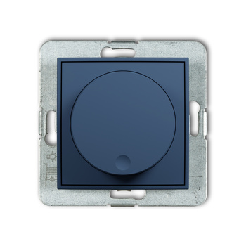 Mechanizm elektronicznego regulatora oświetlenia przyciskowo-obrotowego do lamp LED Karlik seria ICON 64IRO-2 kolor navy blue