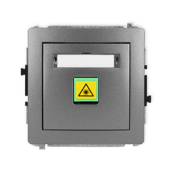 Mechanizm gniazda światłowodowego/optycznego pojedynczego Karlik seria DECO 11DGOP-1 kolor grafitowy