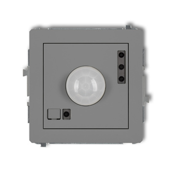 Mechanizm elektronicznego czujnika ruchu Karlik seria DECO 27DCR-1 kolor szary mat