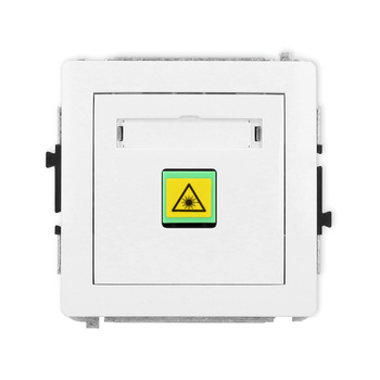 Mechanizm gniazda światłowodowego/optycznego pojedynczego Karlik seria DECO 25DGOP-1 kolor biały mat