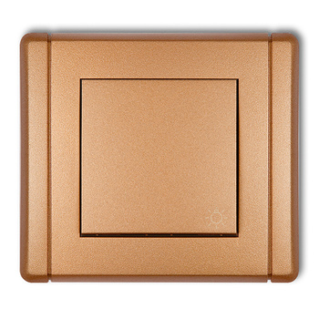 Łącznik zwierny światło Karlik seria FLEXI 8FWP-5 kolor złoty metalik