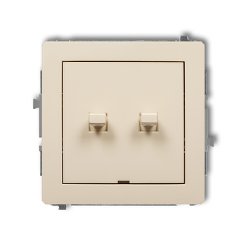 Mechanizm łącznika świecznikowego w stylu amerykańskim Karlik seria DECO 1DWPUS-2 kolor beżowy