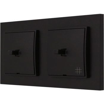 Włącznik światła pojedynczy i krzyżowy usa kolor czarny mat