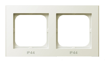 Ramka podwójna do łączników IP-44 seria SONATA kolor Ecru symbol RH-2R/27