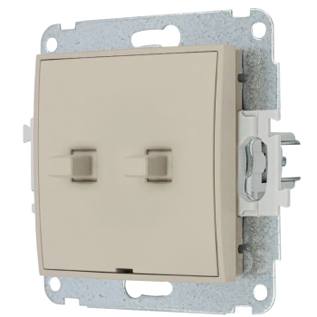 Mechanizm łącznika świecznikowego w stylu amerykańskim Karlik seria MINI 60MWPUS-2 kolor taupe