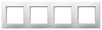 Ramka poczwórna do łączników IP-44 seria ARIA kolor Biały symbol RH-4U/00
