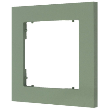 Ramka uniwersalna pojedyncza kwadratowa z tworzywa Karlik seria MINI 61MR-1 kolor szałwiowy