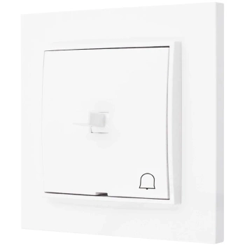 Włącznik dzwonkowy styl usa karlik mini kolor biały