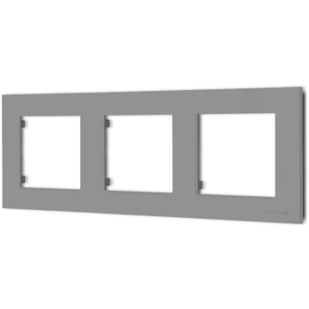 Ramka potrójna R-3BL kolor Popiel mat seria Bella