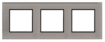 Ramka potrójna seria ARIA kolor Szare szkło symbol R-3UGC/41/25