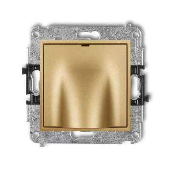 Mechanizm wypustu kablowego Karlik seria MINI 29MWPK kolor złoty