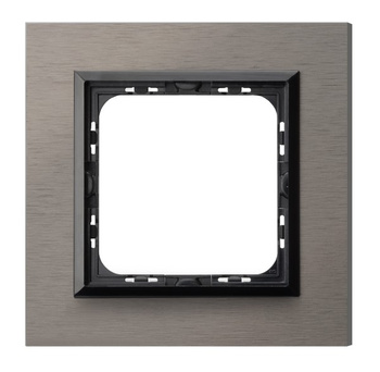 Ramka pojedyncza seria SONATA kolor Szczotkowana satyna symbol R-1RAC/63/25