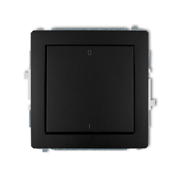 Mechanizm łącznika dwubiegunowego Karlik seria DECO 12DWP-9 kolor czarny mat