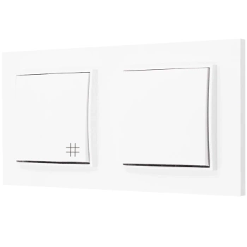 Włącznik światła pojedynczy i krzyżowy kolor biały