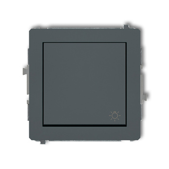 Mechanizm łącznika zwierny światło Karlik seria DECO 28DWP-5 kolor grafitowy mat