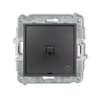 Mechanizm łącznika zwierny światło w stylu amerykańskim Karlik seria MINI 11MWPUS-5 kolor grafitowy