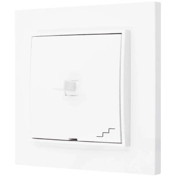 Włącznik schodowy styl usa karlik mini kolor biały