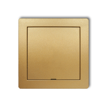 Ramka pośrednia z zaślepką Karlik seria DECO prod. uzupełniające 29DRPZ kolor złoty