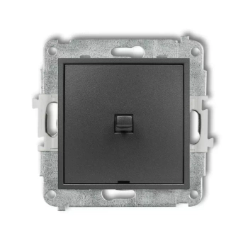 Mechanizm łącznika schodowego w stylu amerykańskim bez piktogramu Karlik seria ICON 11IWPUS-3.1 kolor grafitowy