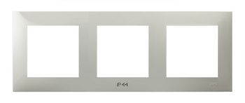 Ramka potrójna do łączników IP-44 seria SZAFIR kolor Kaszmirowy beż symbol RH-3Z/83