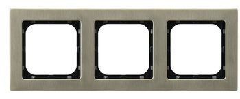 Ramka potrójna seria SONATA NOWE SREBRO kolor Nowe srebro symbol R-3RM/44