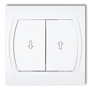 Łącznik żaluzjowy Karlik seria LOGO LWP-8 kolor biały