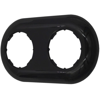 Ramka podwójna do włączników i gniazd retro styl loft kolor czarny TG-RE-PR002B