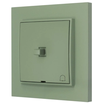 Włącznik dzwonkowy w stylu USA ramka kwadratowa seria Mini kolor szałwiowy