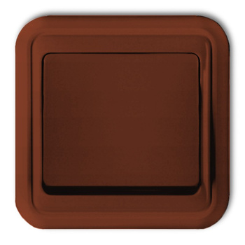 Łącznik jednobiegunowy podświetlany Karlik seria LIZA 4WPT-1L kolor brązowy