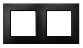 Ramka podwójna seria ARIA kolor Czarny metalik symbol R-2U/33