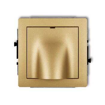 Mechanizm wypustu kablowego Karlik seria DECO 29DWPK kolor złoty