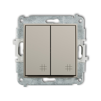 Mechanizm łącznika podwójnego krzyżowego Karlik seria ICON 60IWP-66 kolor taupe