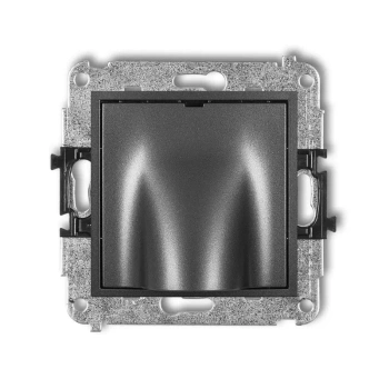 Mechanizm wypustu kablowego Karlik seria MINI 11MWPK kolor grafitowy