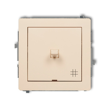 Mechanizm łącznika krzyżowego w stylu amerykańskim Karlik seria DECO 1DWPUS-6 kolor beżowy