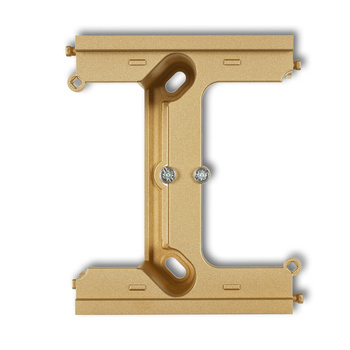 Moduł rozszerzający puszkę natynkową pojedynczą, składaną do ramek wielokrotnych DECO, MINI Karlik seria DECO / MINI 29DPU-2 kolor złoty