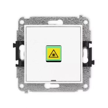 Mechanizm gniazda światłowodowego/optycznego pojedynczego, bez pola opisowego Karlik seria ICON IGOPBO-1 kolor biały