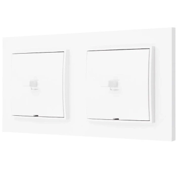 Włącznik światła Dwa pojedyncze styl usa kolor biały