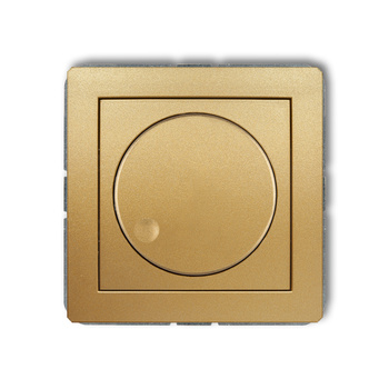 Mechanizm elektronicznego regulatora oświetlenia przyciskowo-obrotowego do lamp LED Karlik seria DECO 29DRO-2 kolor złoty