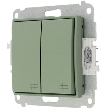 Mechanizm łącznika podwójnego krzyżowego Karlik seria MINI 61MWP-66 kolor szałwiowy