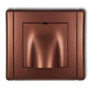 Wypust kablowy Karlik seria FLEXI 9FWPK kolor brązowy metalik