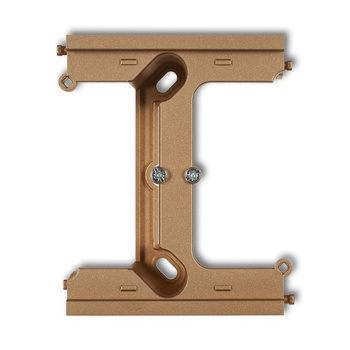 Moduł rozszerzający puszkę natynkową pojedynczą, składaną do ramek wielokrotnych DECO Karlik seria DECO 8DPU-2 kolor złoty metalik