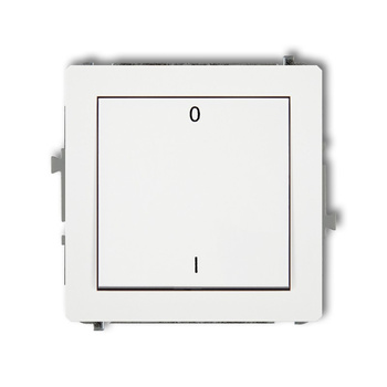 Mechanizm łącznika dwubiegunowego Karlik seria DECO DWP-9 kolor biały