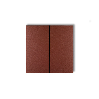 Klawisze podwójne do łączników DECO, FLEXI komplet dwóch sztuk Karlik seria prod. uzupełniające 9DKL-2 kolor brązowy metalik