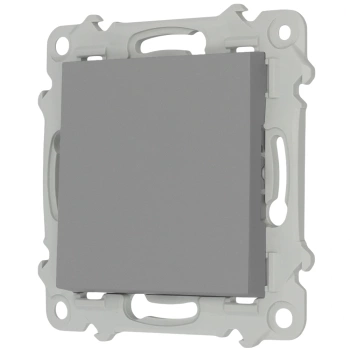 Łącznik pojedynczy (jednobiegunowy) ŁP-1BL/m bez ramki kolor Popiel mat seria Bella