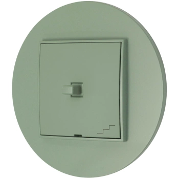Włącznik schodowy w stylu USA ramka okrągła seria Mini kolor szałwiowy