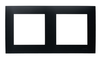 Ramka podwójna seria SZAFIR kolor Czarny metalik symbol R-2Z/33