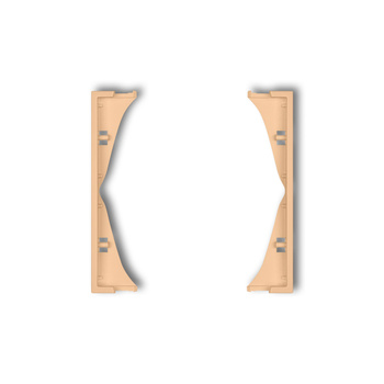 Ramka pośrednia do gniazd podwójnych Karlik seria ICON prod. uzupełniające 45IRP-2 kolor brzoskwiniowy