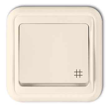 Łącznik krzyżowy podświetlany Karlik seria LIZA 1WPT-6L kolor beżowy